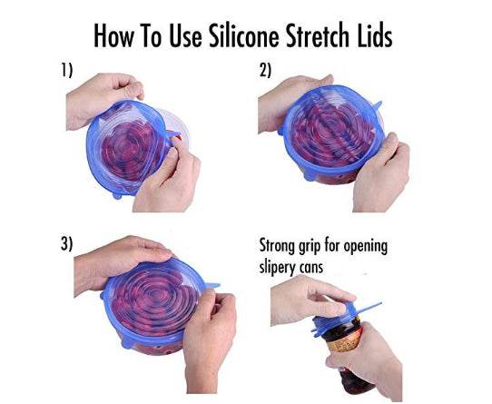 Reusable Silicone Stretch Lids - Raffa Store