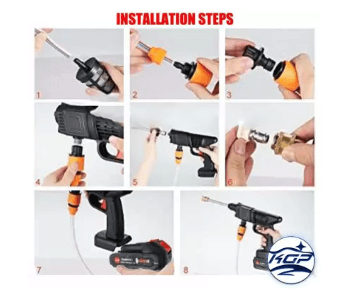 Cordless Power Washer with Foam Jet - Raffa Store