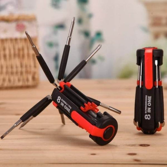 8 Screwdrivers in 1 Tool with Worklight and Flashlight - Raffa Store
