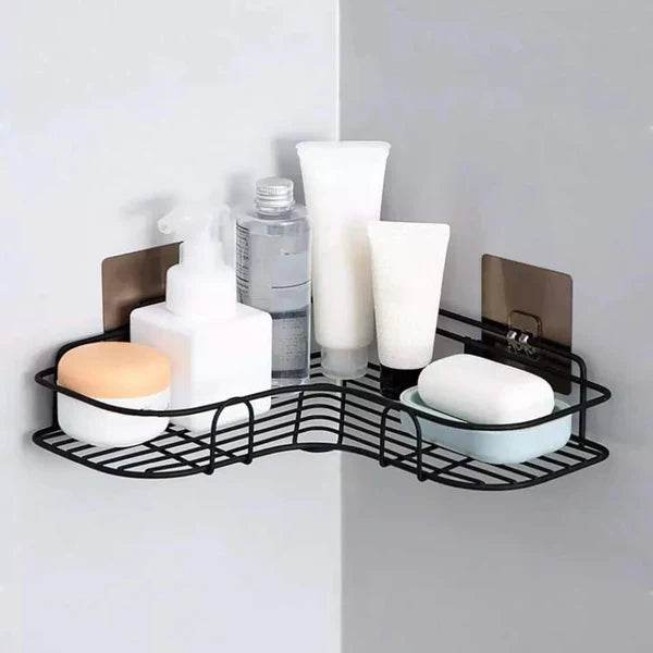 Wall Corner Rack For Bathroom & Kitchen With Hooks. - Raffa Store