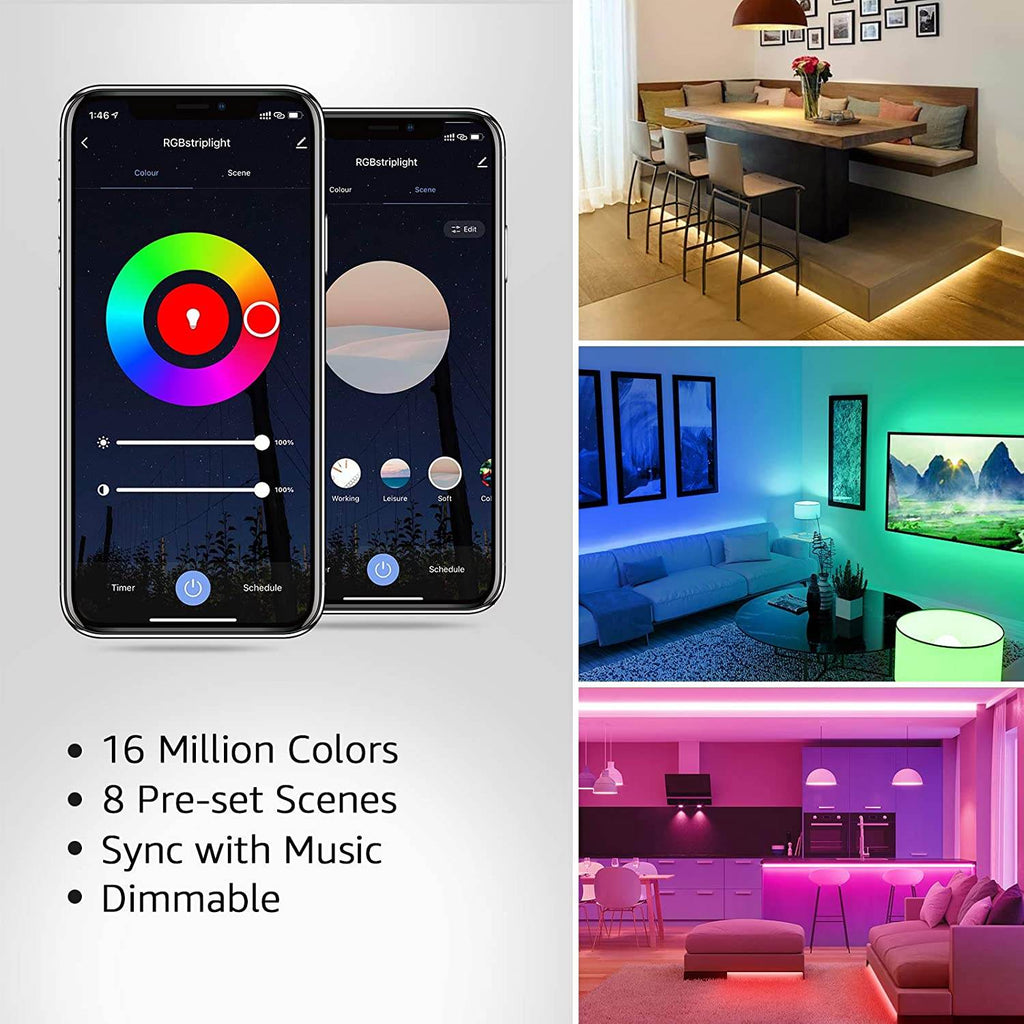 Smart RGB LED Strip- App & Voice Control! - Raffa Store