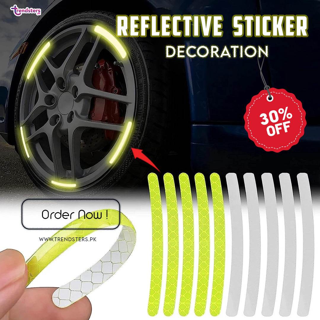 Universal Tire Reflective Sticker 20-pcs - Raffa Store