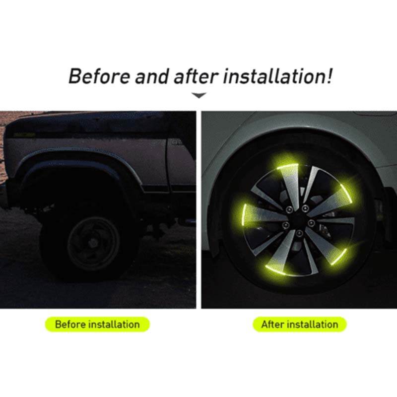 Universal Tire Reflective Sticker 20-pcs - Raffa Store