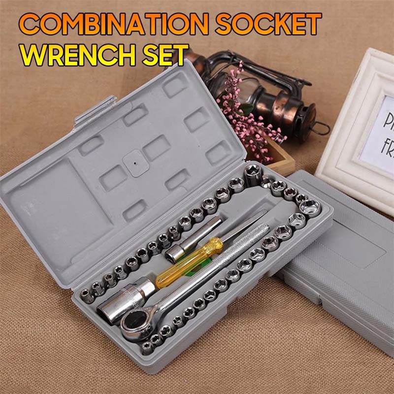 40pcs Combination Socket Wrench Set - Raffa Store