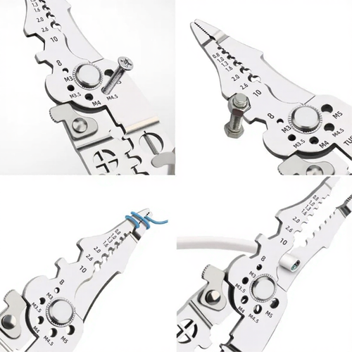 10 in 1 Multi-Function High Quality Wire Stripper With Cutters | Pure Stainless Steel