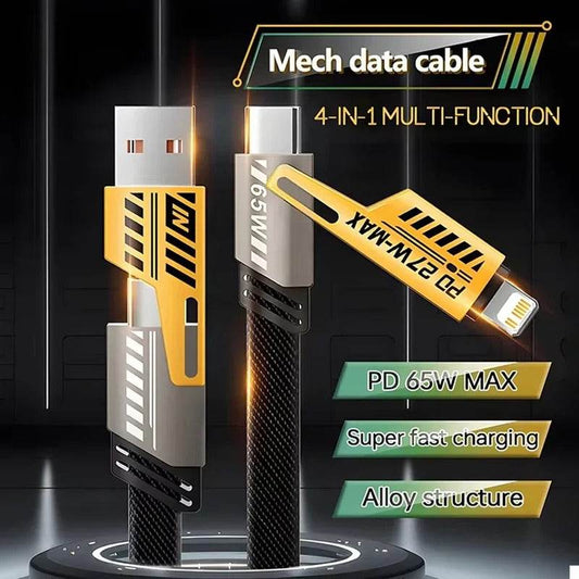🔥4-in-1 USB Charging Cable fast charging MAX 60W - Raffa Store