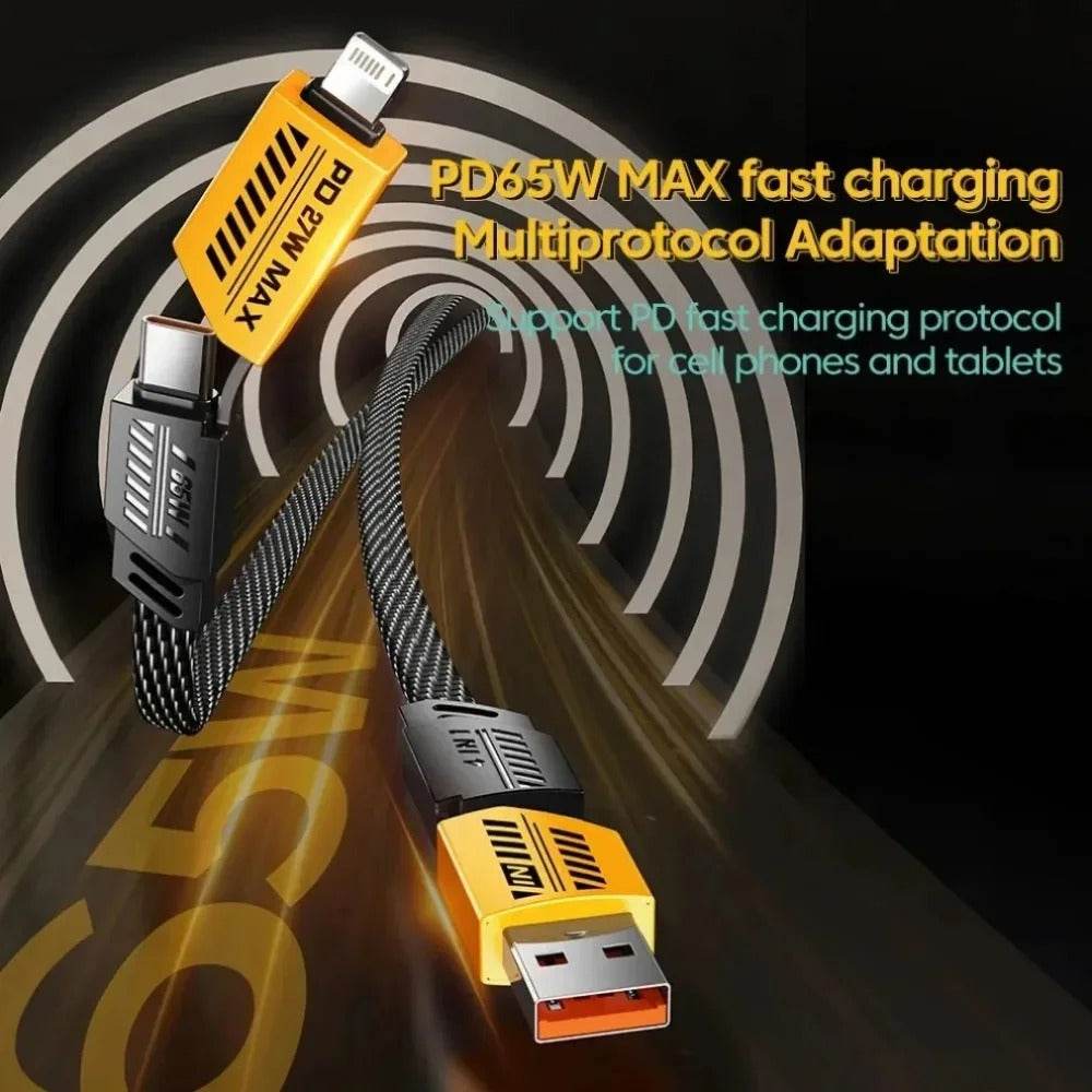 🔥4-in-1 USB Charging Cable fast charging MAX 60W - Raffa Store