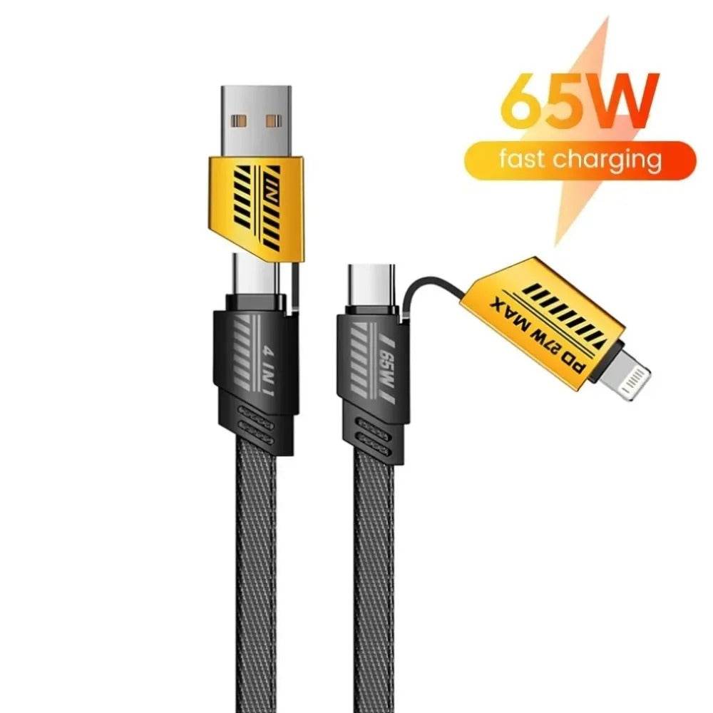 🔥4-in-1 USB Charging Cable fast charging MAX 60W - Raffa Store
